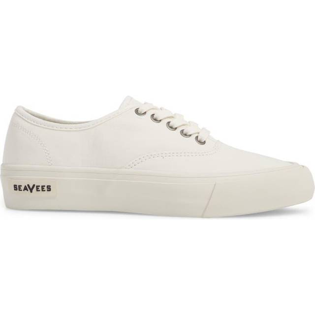 Seavees Legend Sneaker Standard Bleach Poplin White Womens Trainers - Size UK 6