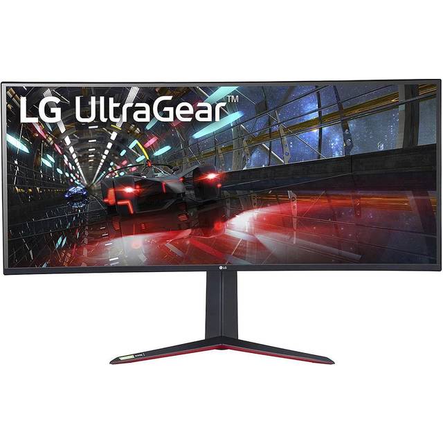 LG UltraGear 38GN950-B - LED-skärm - böjd - 38" (37,5" för visning) - 3840 x 1600 UWQHD @ 144 Hz - Nano-IPS - 450 cd/m² - 1000:1 - HDR™ 600 - 1 ms, -