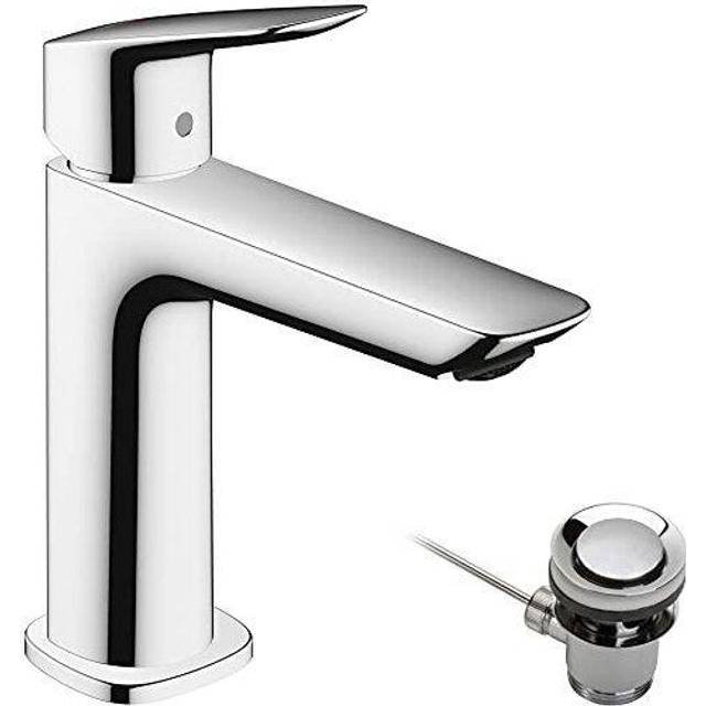 Hansgrohe Logis Single lever basin mixer 110 Fine CoolStart with pop-up waste set - Chrome - 71254000