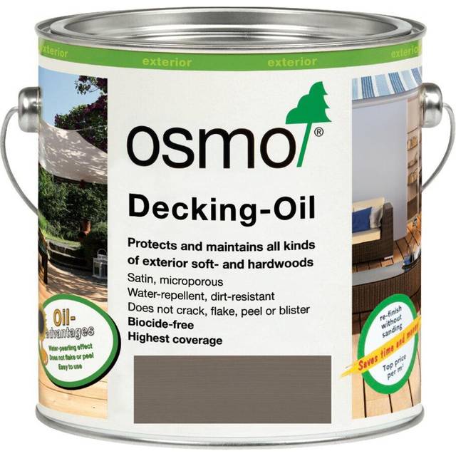 Osmo Decking Oil - 019 Grey - 2.5 Litres