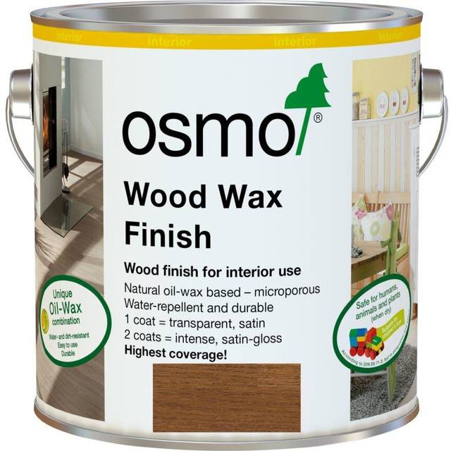 Osmo Wood Wax Finish Transparent - 3143 Cognac - 2.5 Litres