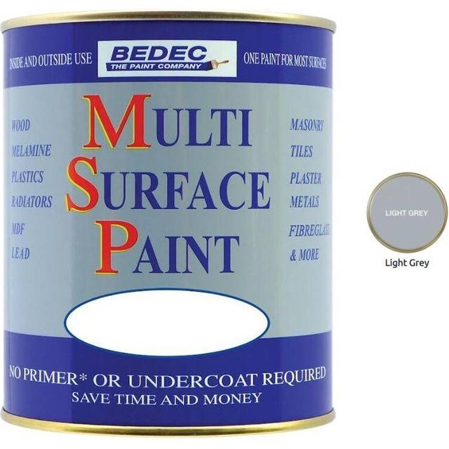 Bedec Light Grey Matt Multi Surface Paint 2.5L - BEDEC Paint