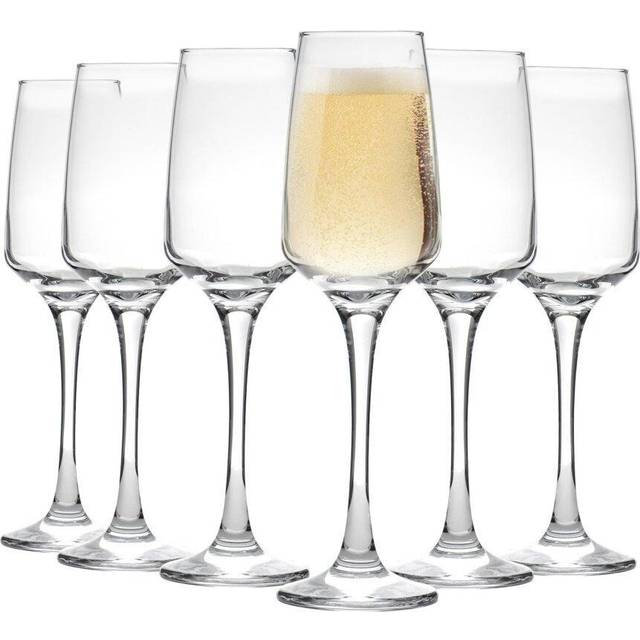 230ml Tallo Champagne Flutes - Pack of Six - By Argon Tableware