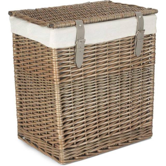 Boutique Antique Wash Storage Laundry Basket With Lining - Small