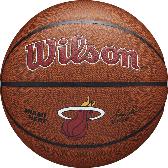 Wilson Basketball, Team Alliance Model, MIAMI HEAT, inomhus/utomhus, blandat läder, storlek: 7