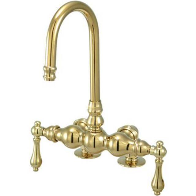 Kingston Brass CC91T2 Vintage 3-3/8-Inch Deck Mount Tub Faucet  Polish