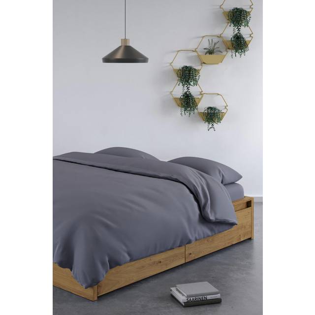 Panda 100% Bamboo Duvet Cover Urban Grey - Super King, Grey