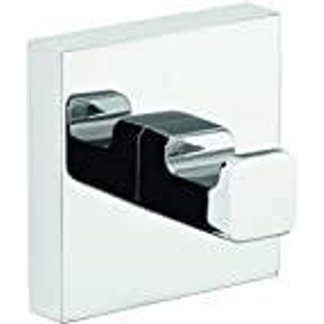 tesa DELUXXE Towel Hook - Self-Adhesive Wall Hook in Stainless-Steel Design - Wall-Mounted Hand Towel Hook - Waterproof, incl. Power.Kit Adhesive