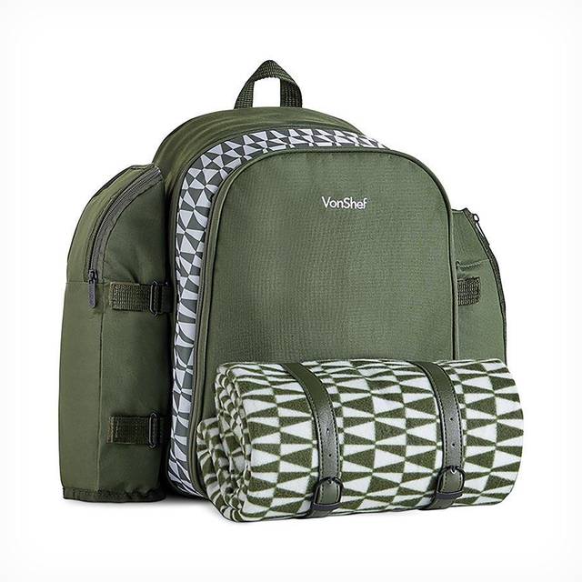 Green Picnic Backpack - 4 Person