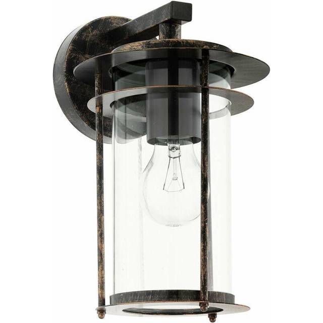IP44 Outdoor Wall Light Antique Copper & Glass Shade Lamp 1 x 60W E27 Bulb