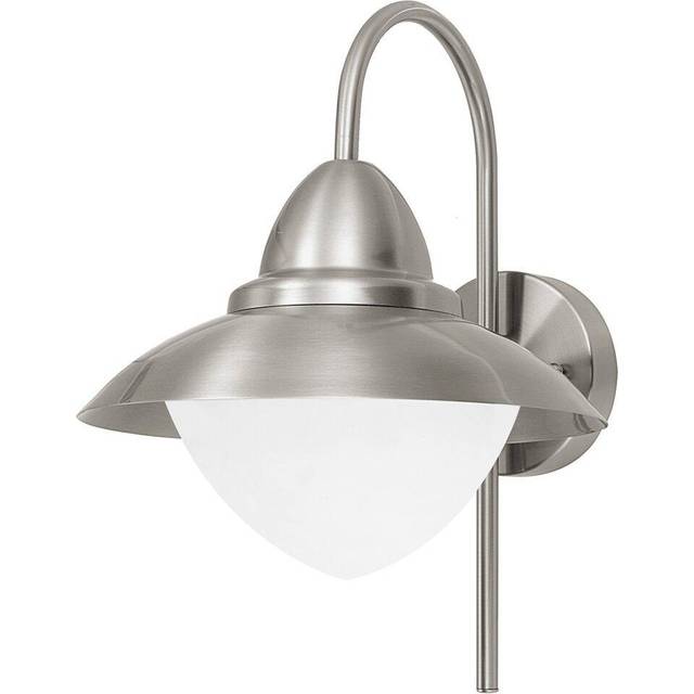 IP44 Outdoor Wall Light Stainless Steel Opal Fisherman 1x 60W E27 Porch Lamp