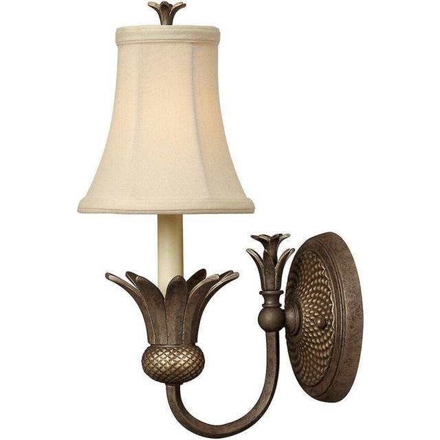 Wall Light Pineapple Shaped Clear Optic Glass Elaborate Pearl Bronze LED E14 60W