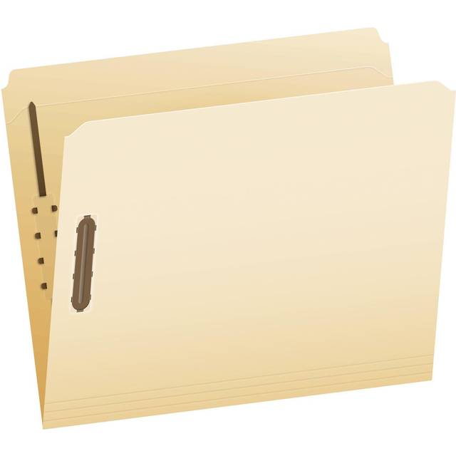 Pendaflex Manila Fastener Folders  Letter Size  2 Fasteners  Straight Cut  50/BX (FM212)