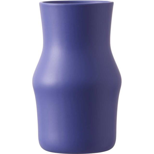 Gense Vas Dorotea 17 x 28 cm Iris Blue Keramik - H:28cm Ø:17cm Vaser Från Magasin (H:28cm Ø:17cm)