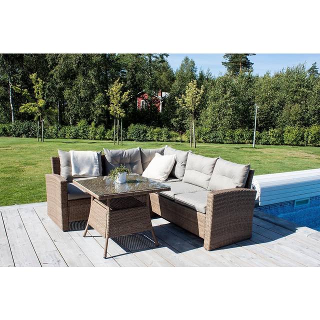 Venture Design Watford hjørnesofasæt, natur/hvid