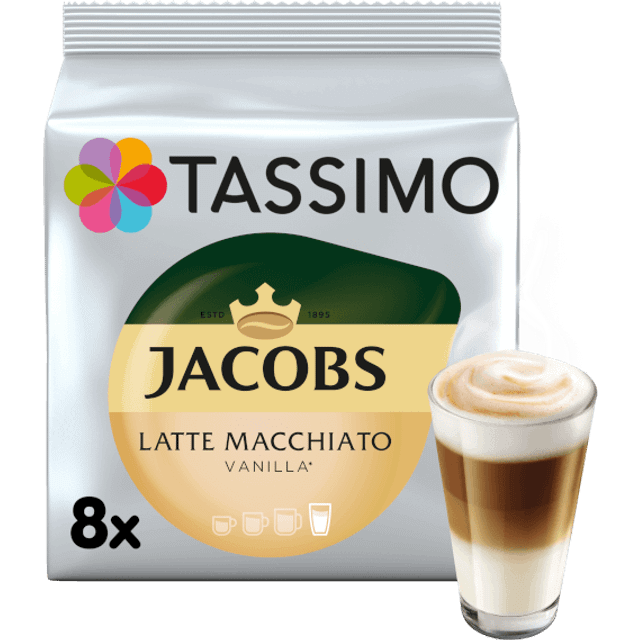 Jacobs Vanilla Latte Macchiato - 16 pods for Tassimo