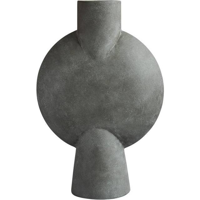 101 Copenhagen - Sphere Vase Bubl Hexa Dark Grey - Krukor &amp; vaser - Kristian Sofus Hansen,Tommy Hyldahl - Grå