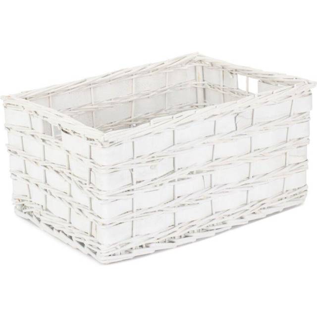 Unlined White Scandi Storage Basket - Extra Large