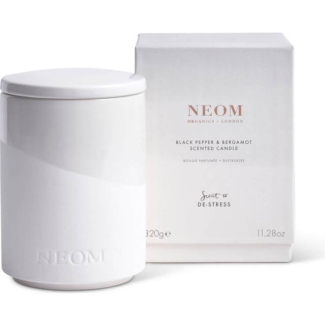 NEOM Wellbeing Black Pepper and Bergamot Scented Candle 320g
