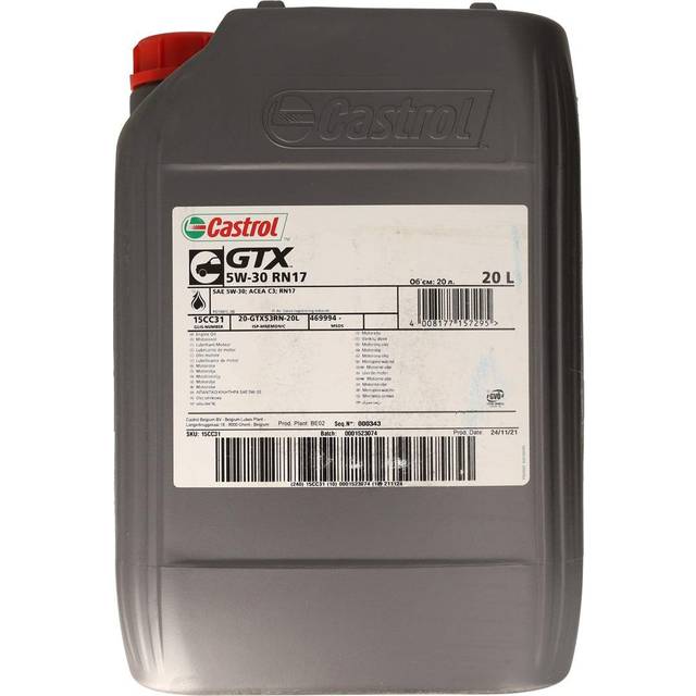 Castrol GTX RN17 it 5W-30 Motorolja Dunk 20 l - Motorolja - Renault - Nissan - Kia - Honda - Mitsubishi - Dacia - Hyundai - Mercedes