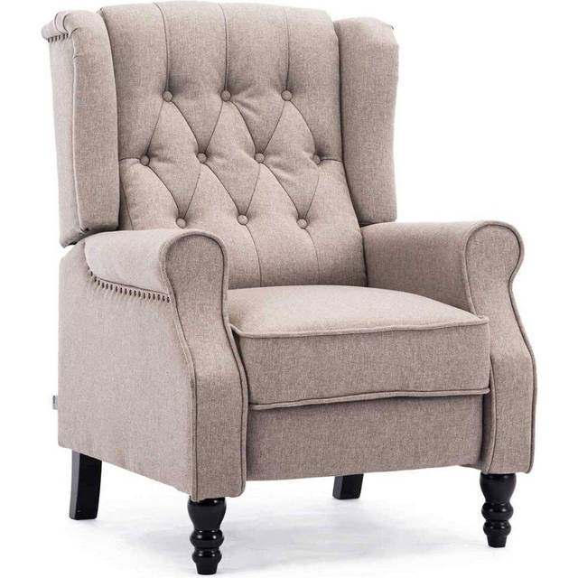 Althrope Linen Recliner Chair - Pumice