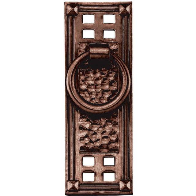 Emtek 86042US10B 1.25 x 3.5 in. Hammered Vert Ring Cabinet Pull, Oil Rubbed Bronze