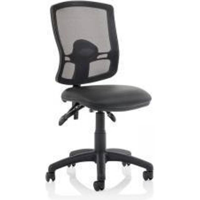 Eclipse Plus 3 Deluxe Mesh Back Chair Black with Soft Bonded Leather Seat KC0425