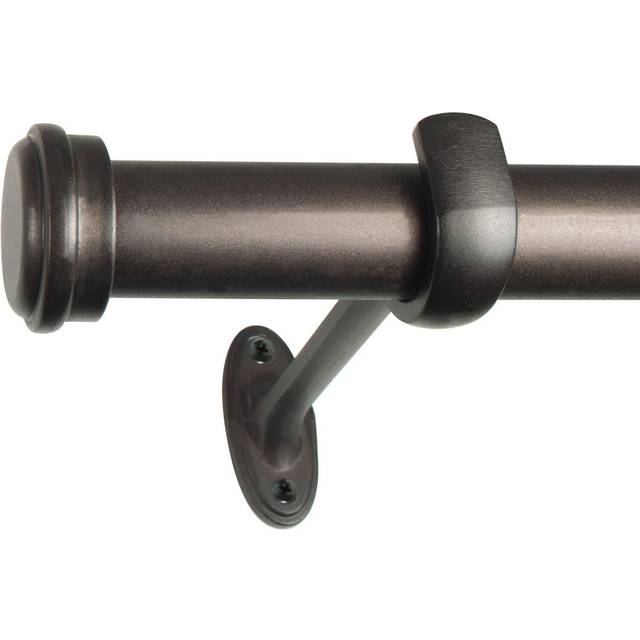 Decopolitan End Cap Single Rod Set  18 to 36-Inch  Toasted Copper