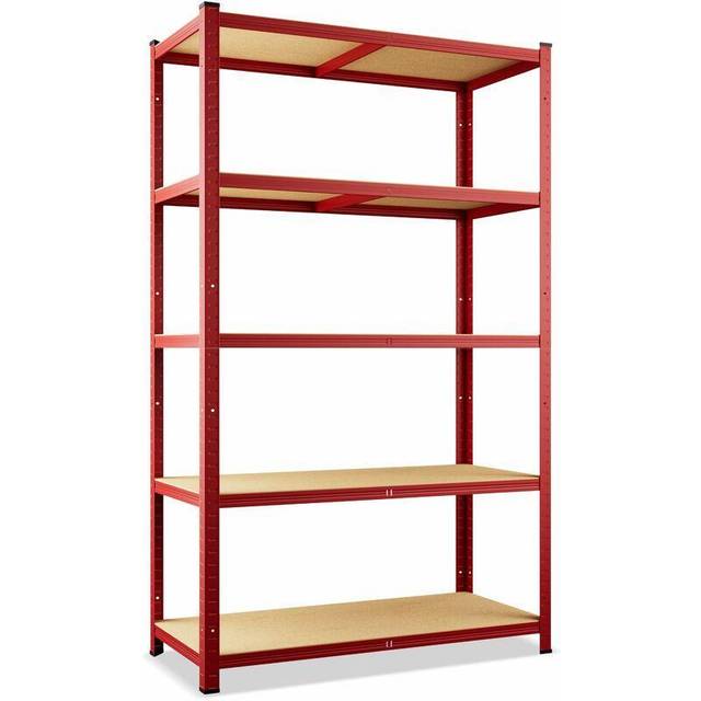 Heavy Duty Shelving 180x90x40cm Red 875kg