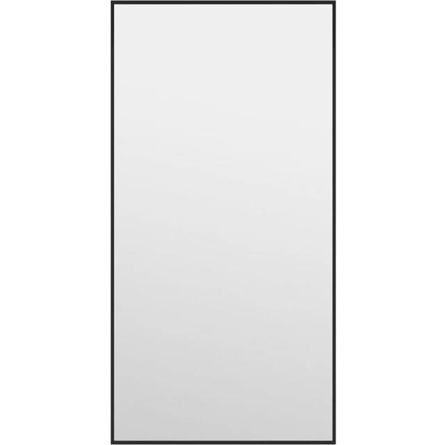 (black, 30 x 60 cm) vidaXL Door Mirror Glass and Aluminium Hanging Mirror Black/Gold Multi Sizes