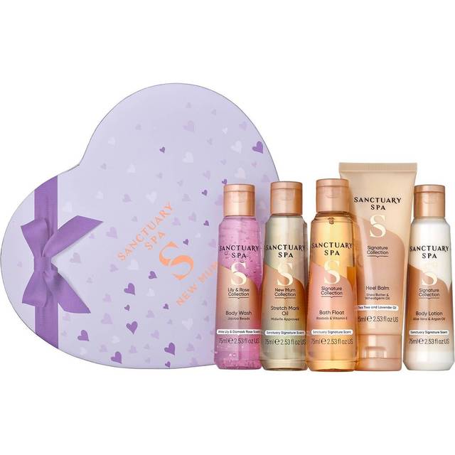 Sanctuary Spa New Mum to Be Heart Box Gift Set - Rose