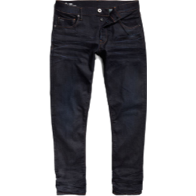 G-STAR RAW herr 3301 vanliga avsmalnande jeans, Blue (Dark Aged), 34W / 34L