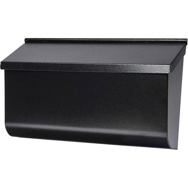 Gibraltar Mailboxes Woodlands Medium Capacity Galvanized Steel Black