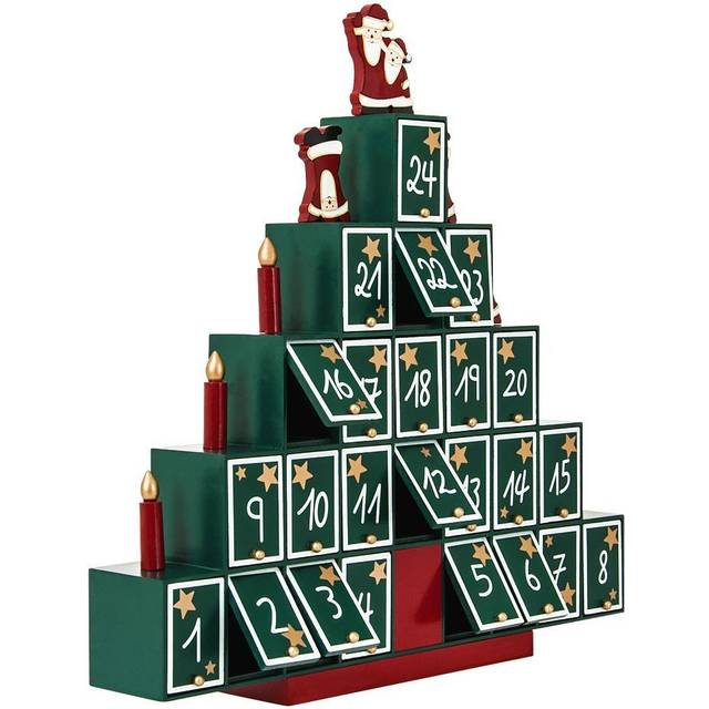 Advent Calendar Christmas Tree Wood Reusable