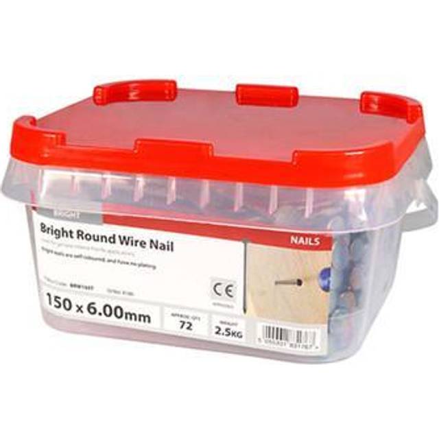 TIMCO Round Wire Nails Bright - BRW150T- you get 3