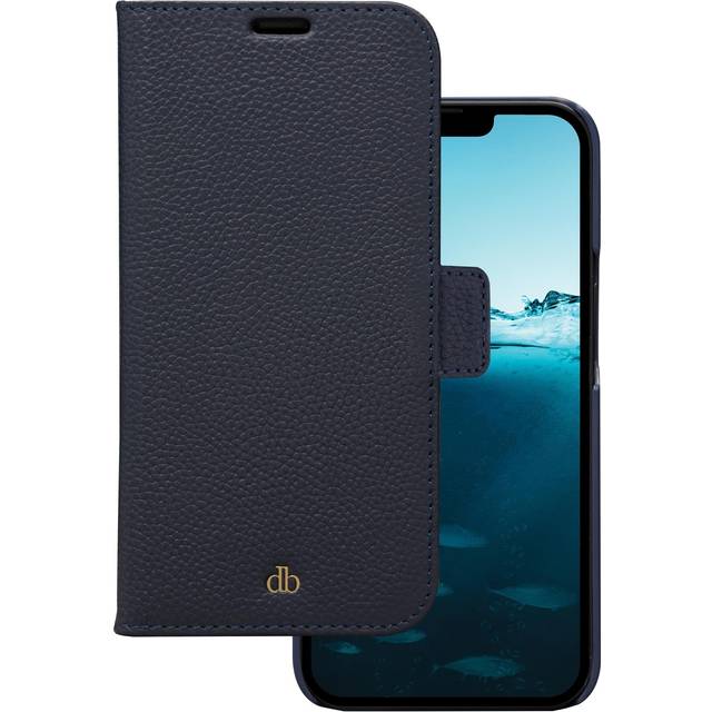 Dbramante1928 iPhone 12/12 Pro New York 2-i-1 Läder Flipfodral - Mörkblå