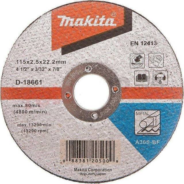 Makita D-18661 115MM 115X2.5X22.23MM A3 Cut Off Wheel- you get 5