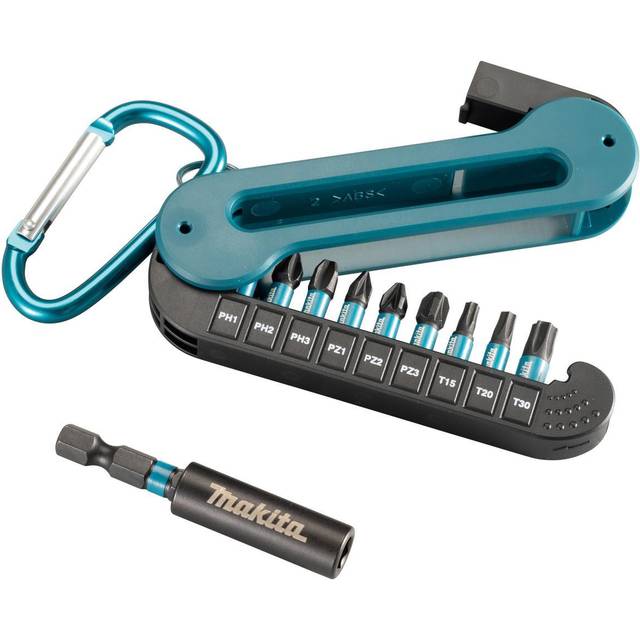 Makita e-12005 impact black screw bit set in plastic case x10 pcs
