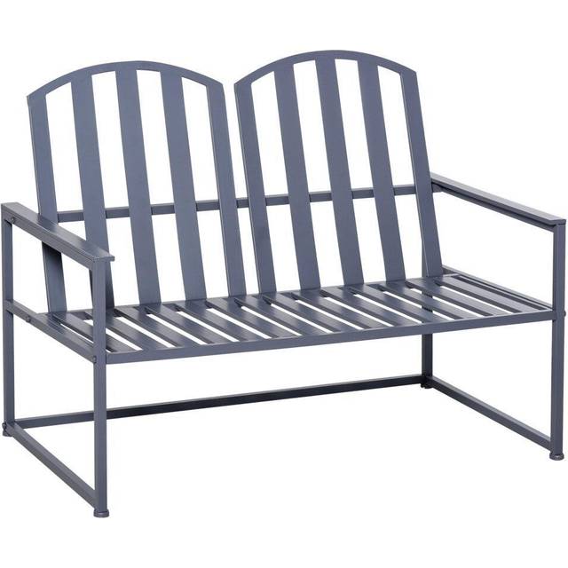 Outsunny Garden Bench = Grey | TJ Hughes