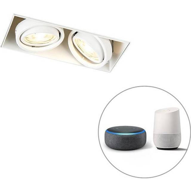Smart Recessed Spotlight White Trimless Incl. 2 WiFi GU10 - Oneon 2