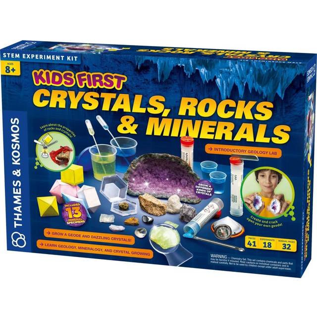 Thames & Kosmos Kids First Crystals  Rocks & Minerals Science Experiment Kit  Intro to Geology  Mineralogy & Crystal Growing for Early Learners
