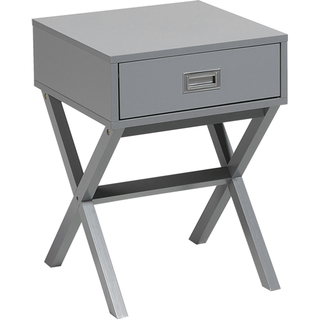 1 Drawer Bedside Table MONROE Grey