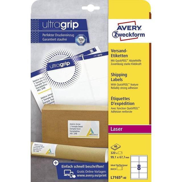Avery L7165-40 addressing label White