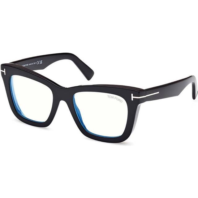 Tom Ford Blue Light Block Square Ladies Eyeglasses FT5881-B 001 52 (OS)