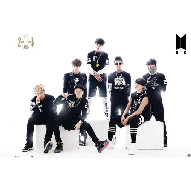 Grupo Erik BTS Pizza Poster - 36 x 24 inches / 91.5 x 61 cm - Shipped Rolled Up - Cool Posters - Art Poster - Posters & Prints - Wall Posters