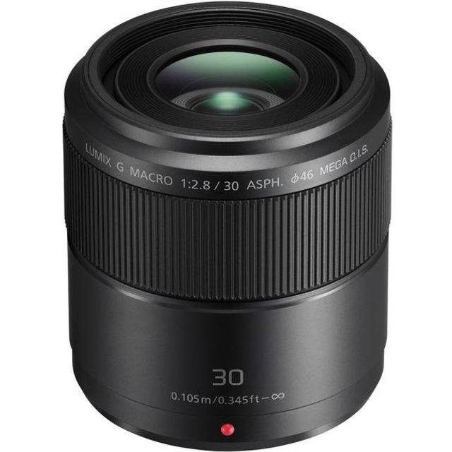 Panasonic LUMIX G MACRO 30mm f/2.8 ASPH. MEGA O.I.S. Camera Lens for Micro Four Thirds Camera in Black