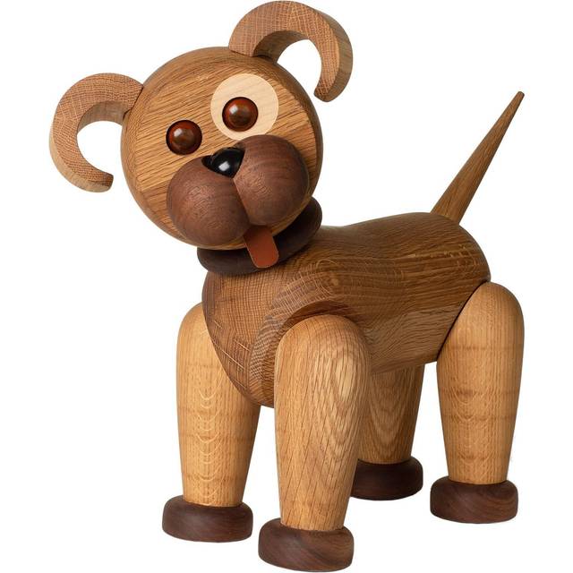 Big Happy Dog Wooden Figurine 38 cm