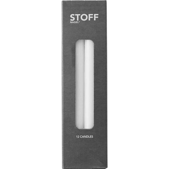 Stoff Nagel Taper Stearinlys 18cm 12stk