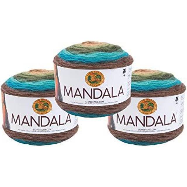 Lion Brand Yarn Mandala Yarn  Multicolor Yarn for Crocheting and Knitting  Craft Yarn  3-Pack  Dragon