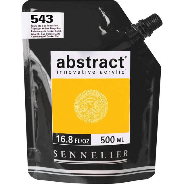 Sennelier Abstract Acrylic Paint 500ml Cadmium Yellow Deep Hue (Satin)